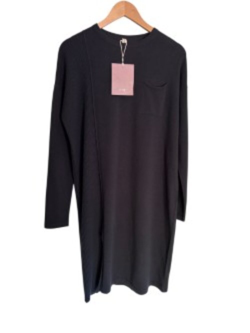 NWT Nap Grey Wool Long Sleeve Pullover Dress One Size